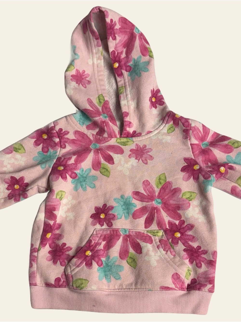 jumping beans Pink Floral Hooded Pullover